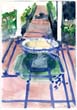 大竹伸朗画額「噴水」/Shinro Ohtakeのサムネール