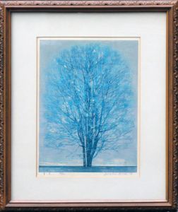 星襄一版画額　「青い木」/のサムネール