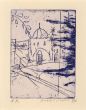 大竹伸朗版画額「モロッコ風景　モスク（仮題）」/大竹伸朗のサムネール