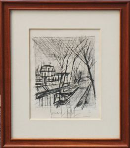 ベルナール・ビュッフェ版画額　「運河」/Bernard Buffetのサムネール