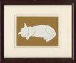 熊谷守一版画額「猫」/Morikazu Kumagaiのサムネール