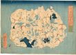 歌川国芳浮世絵　「欠留人物更紗　十四人のからだにて三十五人にみゆる」　複製版/一勇斎国芳のサムネール