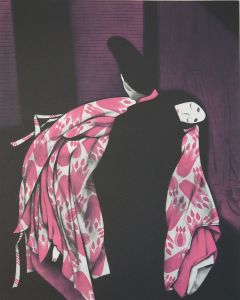 斎藤カオル　銅版画　「若葉　下」/斎藤カオルのサムネール