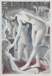 ポール・デルヴォー版画額「サロメ」/Paul Delvauxのサムネール