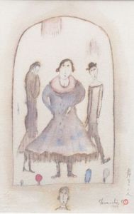 斎藤真一画額「舞台の三人」/Shinichi Saitoのサムネール