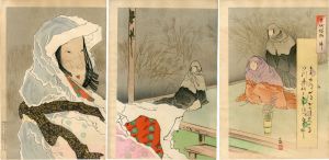 小林清親版画「古代模様　仏御前」/Kiyochika Kobayashiのサムネール