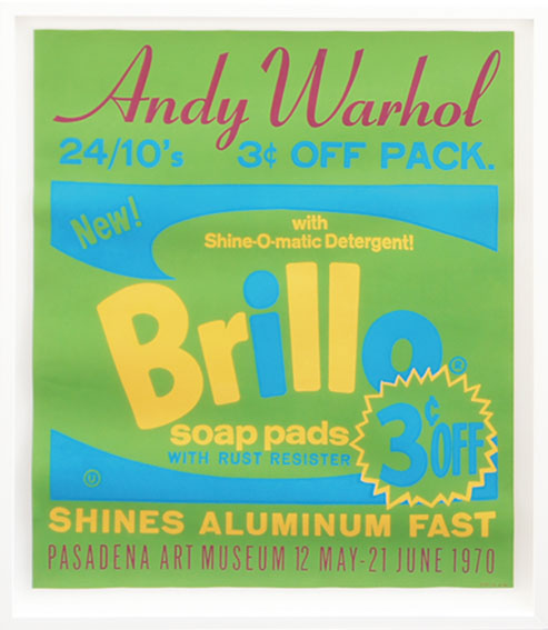 アンディ・ウォーホル版画額「Brillo」／Andy Warhol