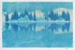 東山魁夷版画「碧い湖」/Kaii Higashiyamaのサムネール