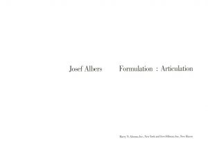 ジョセフ・アルバース　Formulation:Articulation/Josef Albersのサムネール