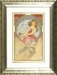 アルフォンス・ミュシャ版画額「詩（エスタンプ）」/Alfons Muchaのサムネール