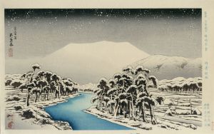 橋口五葉版画「雪の伊吹山」/Goyo Hashiguchiのサムネール