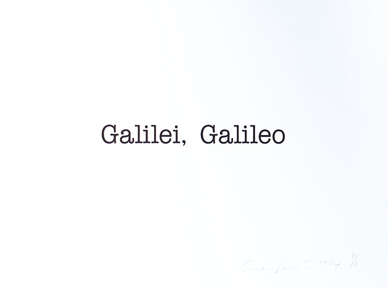 サイモン・パターソン版画「Galilei,Galileo」／Simon Patterson