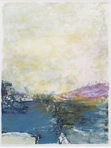 ザオ・ウーキー版画額「鹿内信隆に捧ぐ」/趙無極（Zao Wou-ki）のサムネール