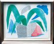 デイヴィッド・ホックニー版画額「緑灰色と青い植物、1986年7月」/David Hockneyのサムネール
