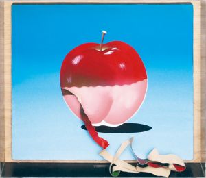 久里洋二画額「アップル」/Yoji Kuriのサムネール