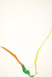 ヘレン・フランケンサーラー版画額(1)「What Red Lines Can Do」より/Helen Frankenthalerのサムネール