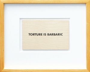 ジェニー・ホルツァー　マルチプル「Torture is Barbaric」/Jenny Holzerのサムネール