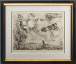 マルク・シャガール版画額「Les Amoureux Dans Le Ciel a St-Paul」 /Marc Chagallのサムネール