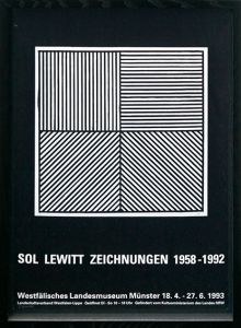 ソル・ルウィット　ポスター額　「ZEICHNUNGEN 1958-1992」/Sol Lewittのサムネール