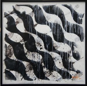 堂本尚郎画額「臨界・黒」/Hisao Domotoのサムネール