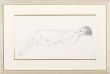 加山又造版画額「横になる裸婦」/加山又造のサムネール