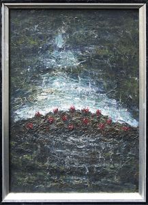 藤山ハン画額「夜・水辺風景」/Han Fujiyamaのサムネール