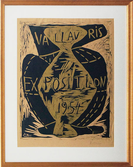 パブロ・ピカソ版画額「Vallauris Exposition 1954」
／Pablo Picasso
