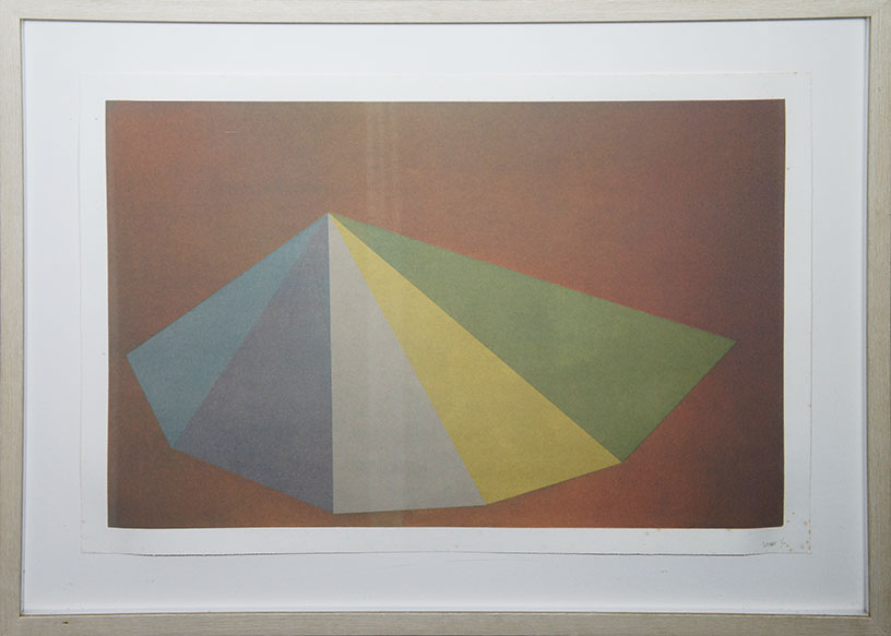 ソル・ルウィット版画額「Pyramids」／Sol Lewitt