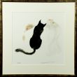米倉斉加年版画額「黒猫」/Masakane Yonekuraのサムネール