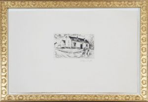 モーリス・ド・ヴラマンク版画額「風景」/Maurice de Vlaminckのサムネール