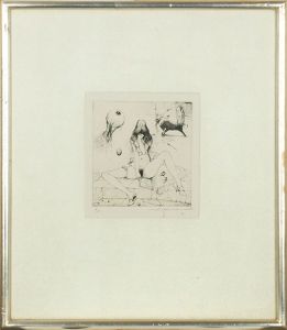 山本六三版画額「闘牛場　眼球譚」/Mutsumi Yamamotoのサムネール