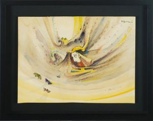 小山田二郎画額「蛾の変貌」/Jiro Oyamadaのサムネール