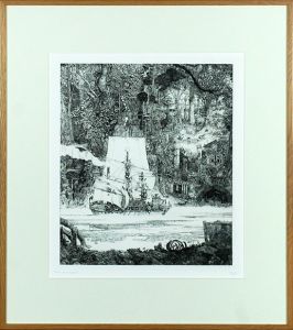 フィリップ・モーリッツ版画額「航海者たち」/Philippe Mohlitzのサムネール