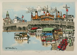 柳原良平版画「Istanbul」/Ryouhei Yanagiharaのサムネール
