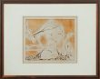 永瀬義郎版画額「マドモアゼル(A)」/Yoshiro Nagaseのサムネール
