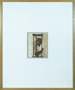 エミール=アントワーヌ・ブールデル画額「エロスの瞑想(Meditation d'eros)」/Emile-Antoine Bourdelleのサムネール