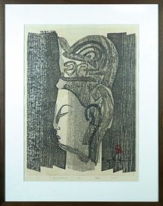 斎藤清版画額「Buddha(4)」/Kiyoshi Saitoのサムネール