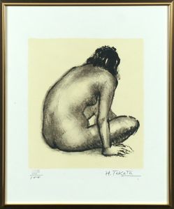 高田博厚版画額「裸婦E」/Hiroatsu Takadaのサムネール