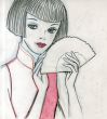 扇子を持つ女性/内藤ルネのサムネール