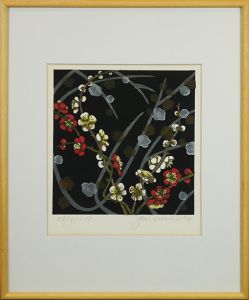 関野凖一郎版画額「梅」/Junichiro Sekinoのサムネール