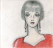 赤いドレスにイヤリングの女性/内藤ルネのサムネール