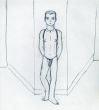壁にもたれるふんどし角刈りの男/内藤ルネのサムネール