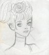 薔薇の髪飾りの女性/内藤ルネのサムネール