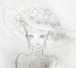 帽子を被ったショートヘアの女性/内藤ルネのサムネール