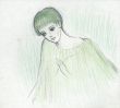 緑のショートヘアの女性/内藤ルネのサムネール