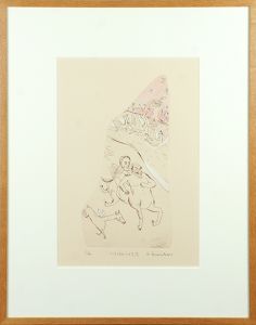 山本容子版画額「ペネイオスの川の下流」/Yoko Yamamotoのサムネール