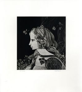 斎藤カオル版画「古きフィレンツェの女たち－1」/Kaoru Saitoのサムネール