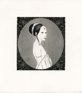 斎藤カオル版画「古きフィレンツェの女たち－6」/Kaoru Saitoのサムネール