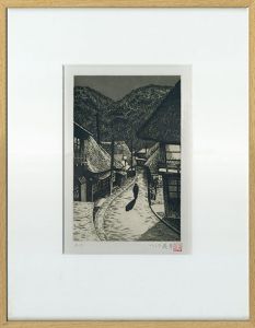 つげ義春版画額「岩瀬湯本温泉」/Yoshiharu Tsugeのサムネール