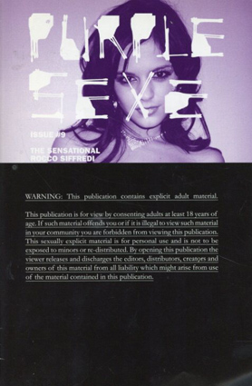 Purple Sexe #9／Terry Richardson/Olivier Zahm編集